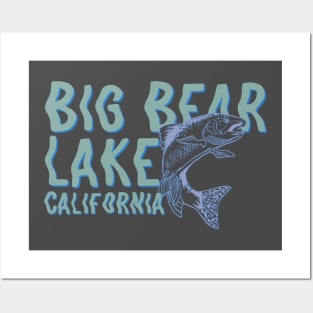 Big bear Lake fishing Posters and Art